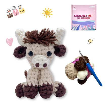 Little Highland Cow Crochet Kit
