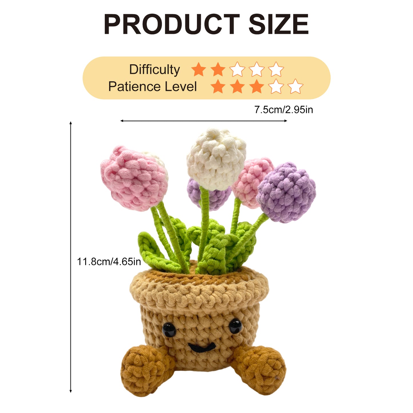 Potted Tulip Crochet Kit