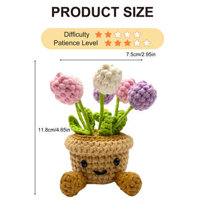 Potted Tulip Crochet Kit