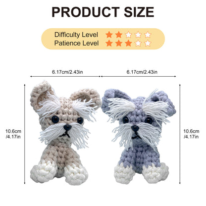 Schnauzer Dog Crochet Kit