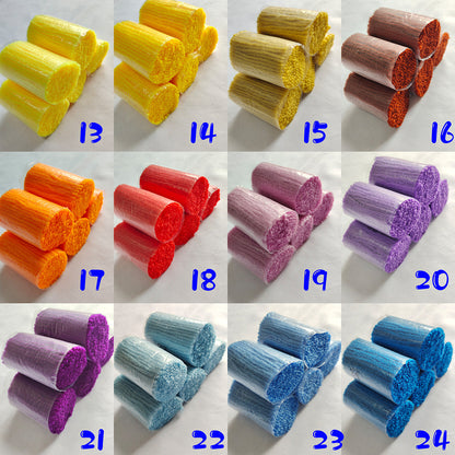 61 couleurs de fil à crochet prédécoupé 4 brins pour projets de loisirs créatifs 