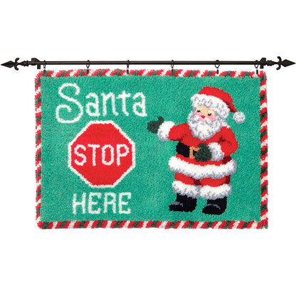 Navidad | Kits de alfombra de Papá Noel con gancho para principiantes 