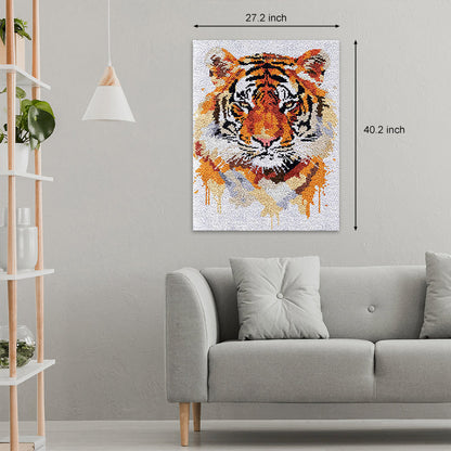 [Large Size] Big Tiger - Latch Hook Rug Kit