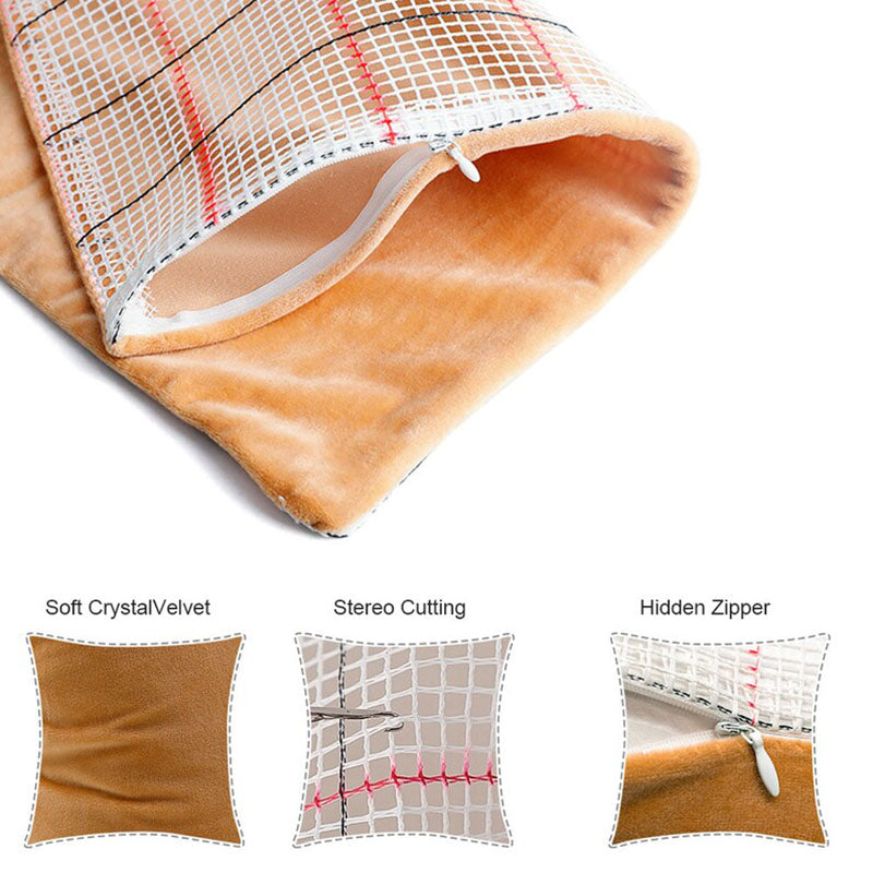Kit de cierre de gancho para funda de almohada con diseño de renos para adultos, principiantes y niños