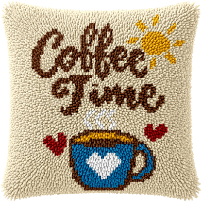 Personalized Coffee Cup Pillow Kit – Custom Text & Color