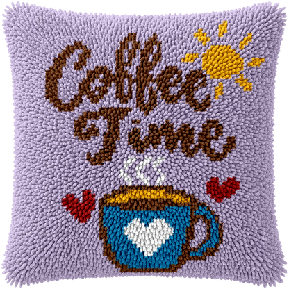 Personalized Coffee Cup Pillow Kit – Custom Text & Color