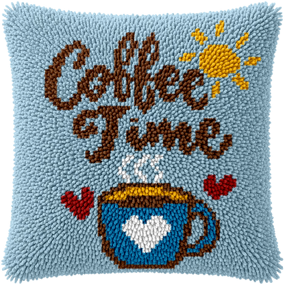 Personalized Coffee Cup Pillow Kit – Custom Text & Color