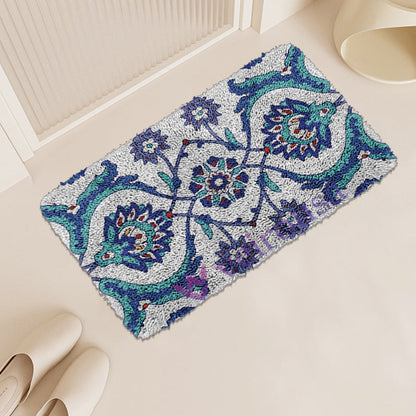 Kit de alfombra de estilo nórdico bohemio con cierre de gancho para adultos, principiantes y niños