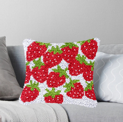 Avocado Latch Hook Pillow Kit for Adult, Beginner and Kid
