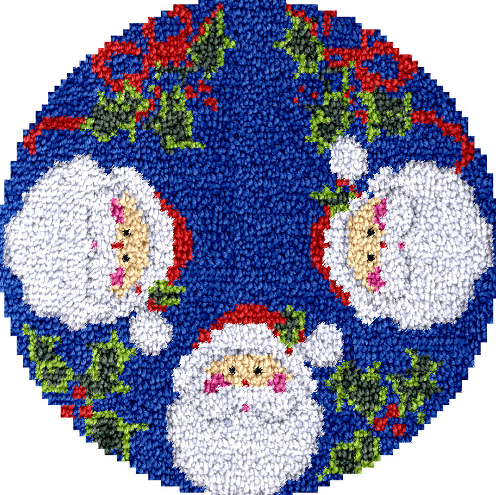 Kit de crochets pour jupes de sapin de Noël « Joyeux Père Noël » pour débutants