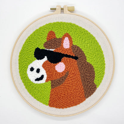 Highland Cow & Horse Punch Needle Kit for Beginners