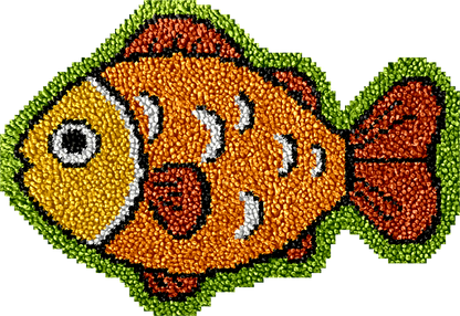 Lively Fishes Latch Hook Rug Kit