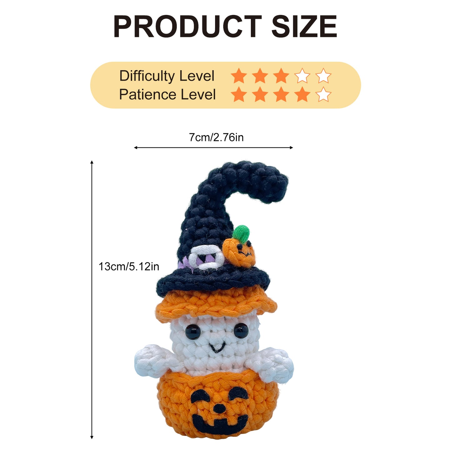 Pumpkin Ghost Crochet Kit