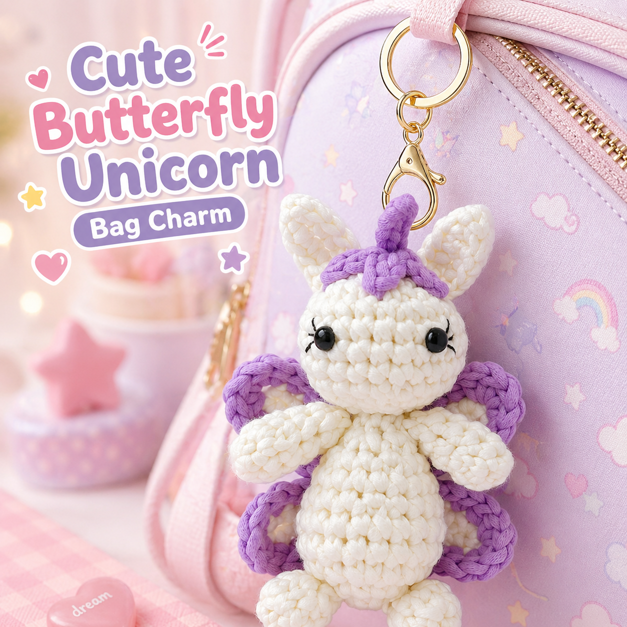 Butterfly Unicorn Crochet Kit