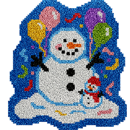 Snowman - Latch Hook Rug Kit