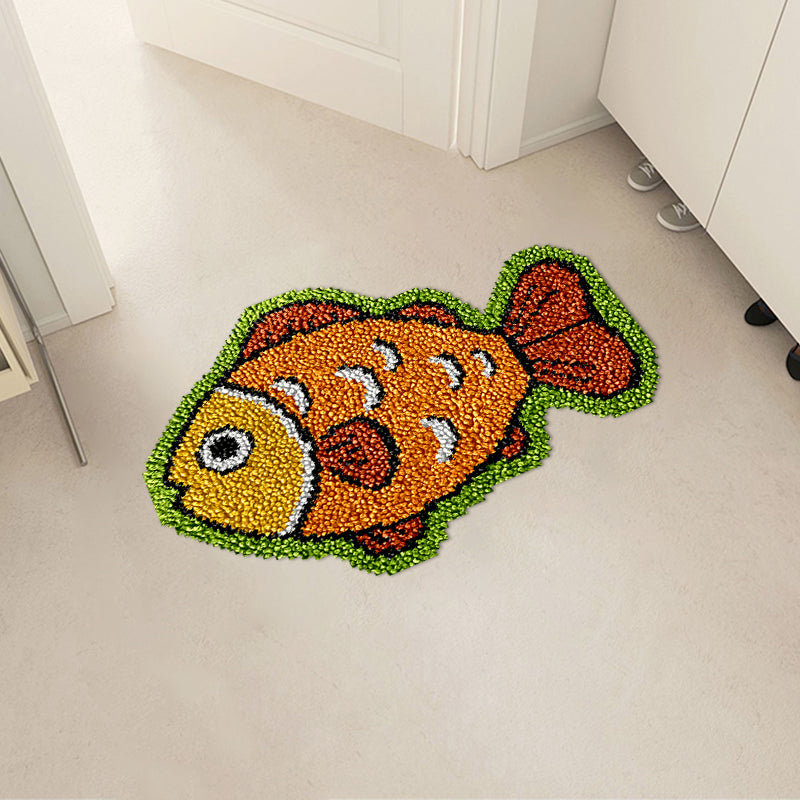 Lively Fishes Latch Hook Rug Kit