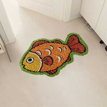 Lively Fishes Latch Hook Rug Kit