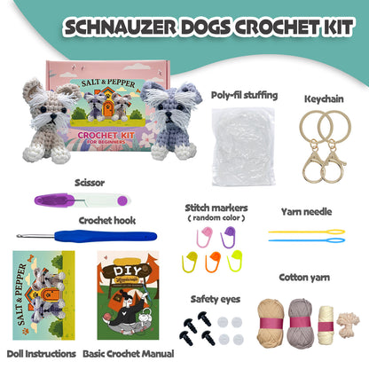 Schnauzer Dog Crochet Kit