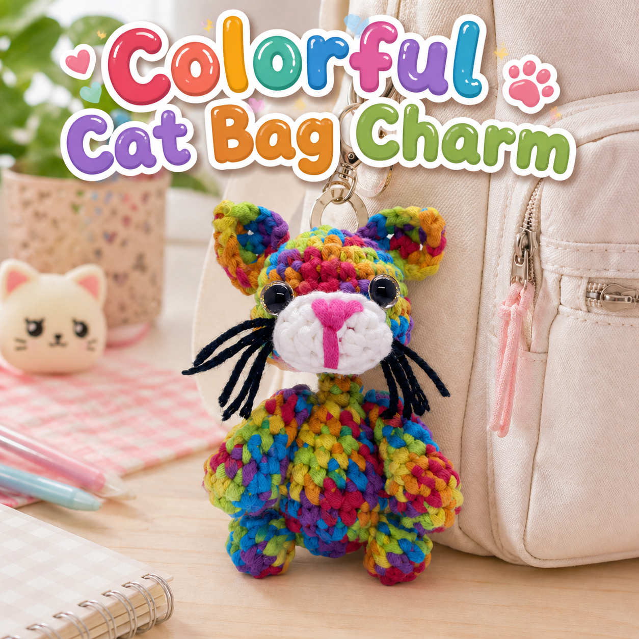 Colorful Cat Crochet Kit