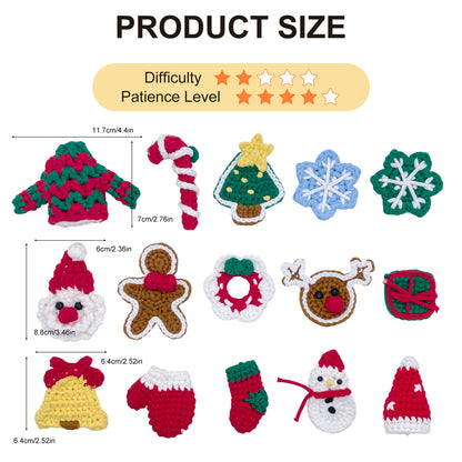 Christmas Ornaments Crochet Kit