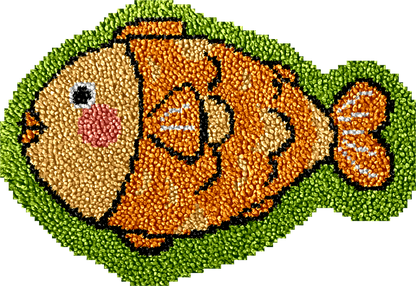 Lively Fishes Latch Hook Rug Kit