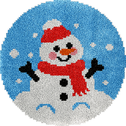 Snowman - Latch Hook Rug Kit