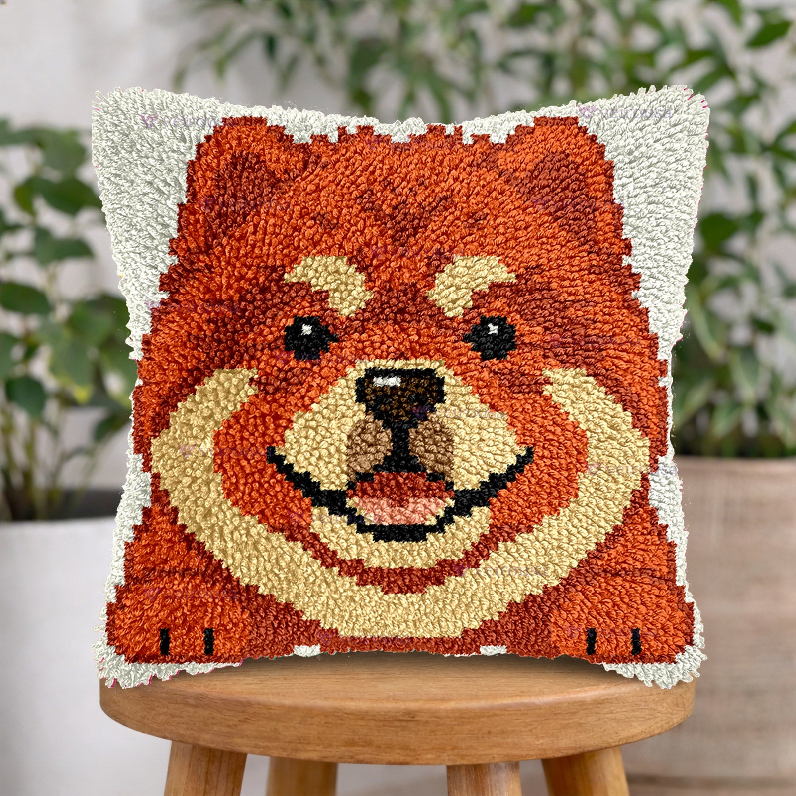 Veirousa Chow Chow Latch Hook Pillow Kit