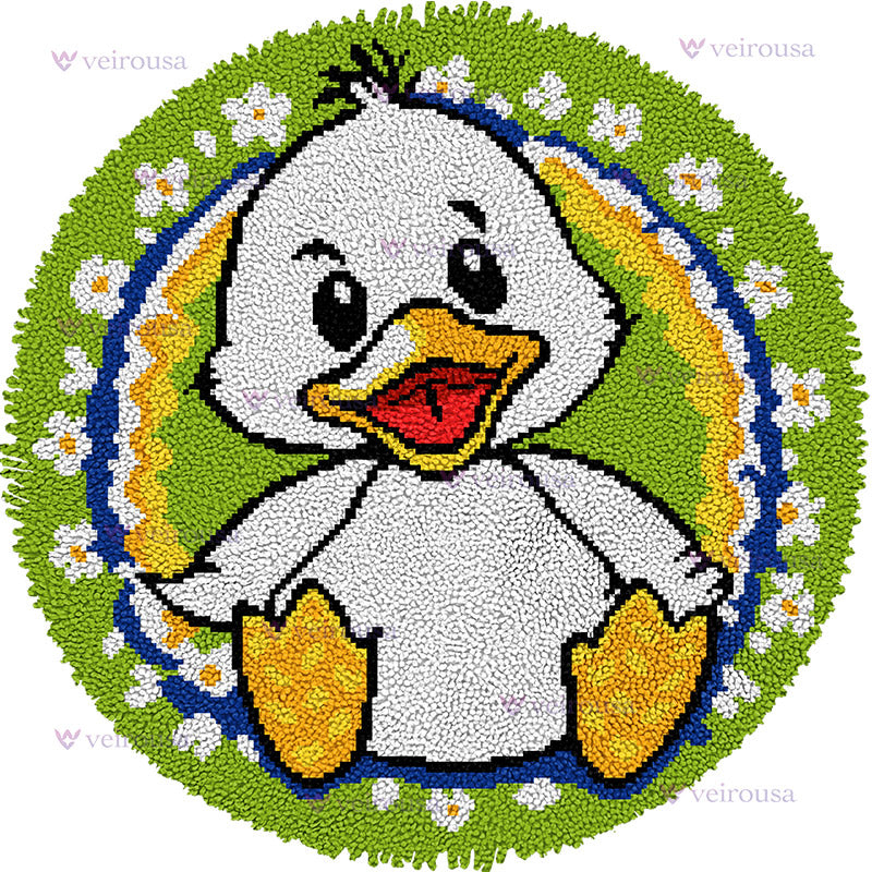 Le plaisir de Daisy Duckling - Kit de tapis à crocheter