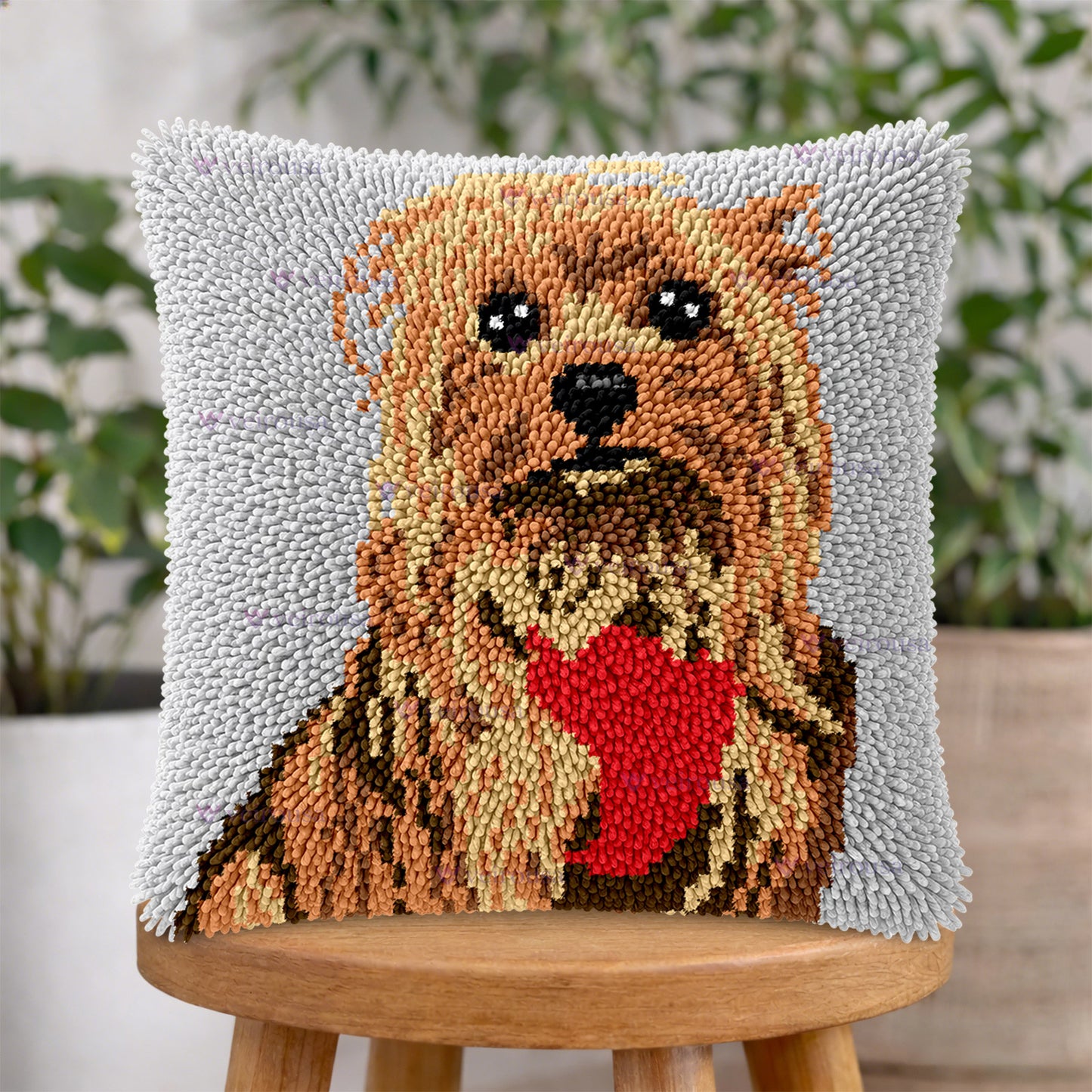 Veirousa Yorkshire Terrier Latch Hook Pillow Kit